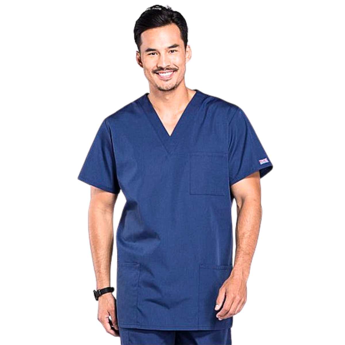 Cherokee Unisex Dental Tunic Short Sleeve Blue