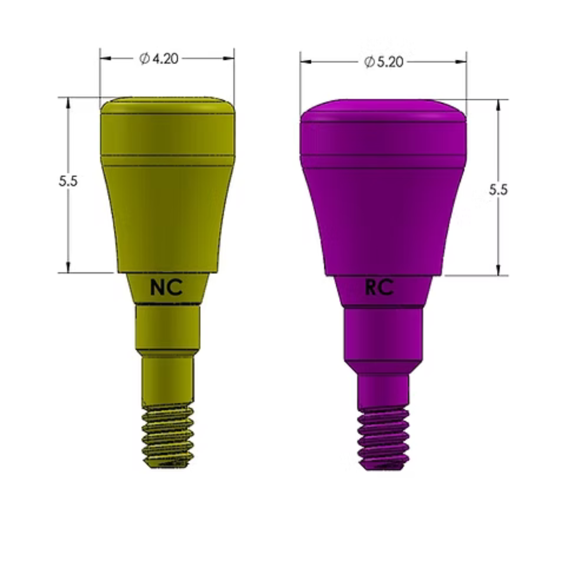 titanium Ti 6Al 4V healing abutment implant dental