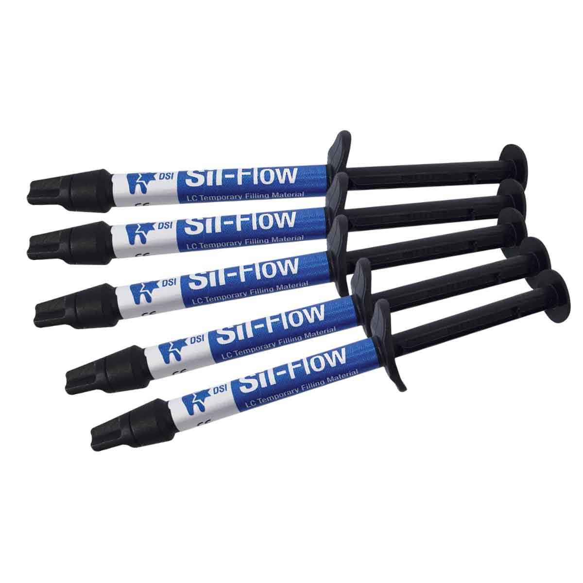 DIP Sil-Flow Light-cured Temporary Abutment Filling Material 2g x 5 Syringes